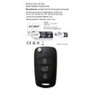 Key Casing, Folding Key Three Buttons, Suitable for Hyundai Kia