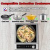 Weceleh Commercial Induction Cooktop, Professional Portable Single Countertop, Hot Plate