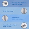1/8 Inch Down Cut Single Flute (O Flute) Spiral End
