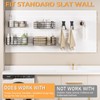 INCLY 30PCS Slatwall Accessories Set, Includes 4 Pack Ventilated Metal