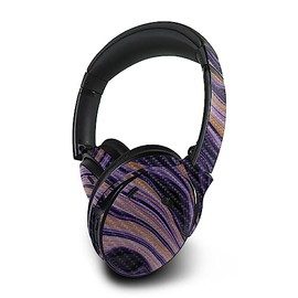 MightySkins Carbon Fiber Skin Compatible with Bose QuietComfort 45 Headphones Purple Jewel | Protective, Durable Textured Carbon Fiber Finish | Easy to Apply | Made in The USA
