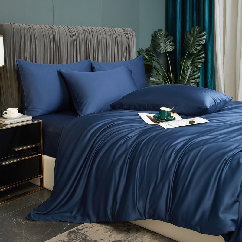 Luofanfei Cooling Summer Bed Linen 135 x 200 cm Dark
