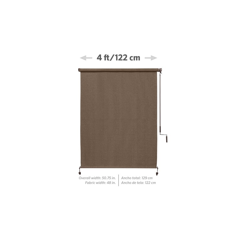 Coolaroo Outdoor Cordless Sun Blocking Roller Shade