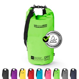 #DoYourOutdoor Dry Bag | Waterproof Backpack | Waterproof Bag & Pack Sack | 2L 5L 10L 20L 30L Dry Bag in 2 Styles and Many Colours | Ideal for Boat, Kayak, Fishing and Camping, Green, Hoizontal