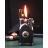 Leather Lighter Soft Flame Antique Style Refillable Vintage Candle Lighters