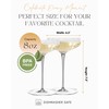 Rounded Cocktail Coupe Glasses – Set of 4 Elegant 8oz