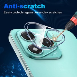 Lemxiee Pack of 3 for Honor 400 Lite Camera Protection Tempered Glass HD Anti-Scratch One-piece Tempered Glass Camera Protective Film