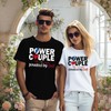 SUWATOIN Christian Couples Matching Shirt Power Couple Tee Tops Valentines