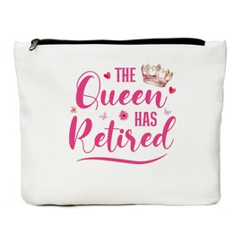 Retirement Gift for Woman Happy Retirement Makeup Bag Retirement Gifts Retired Gifts Cosmetic Bag Makeup Pouch Birthday Gifts Going Away Goodbye Coworkers Leaving Gifts for Colleague Boss Mentor
