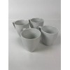 LOT OF 4 VINTAGE DELTA AIRLINES MUGS CUPS WHITE PORCELAIN