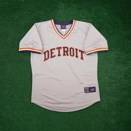 Majestic Lou Whitaker 1984 Detroit Tigers Cooperstown Grey Road Throwback Jersey - L