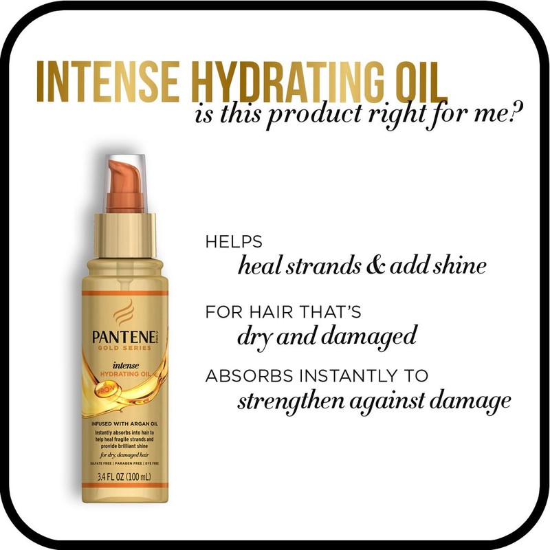 Pantene Pro-V Gold Series Intense Hydrating Oil Treatment, 3.2 fl