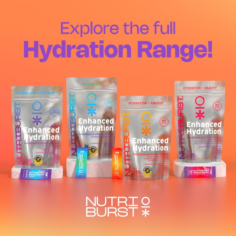 Nutriburst - Enhanced Hydration + Energy - Electrolytes + 11