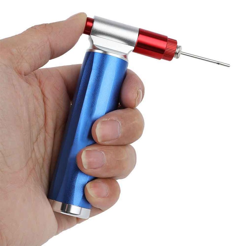Mini Manual Portable Aluminum Emergency Inflator Pump for Bicycle (Blue)