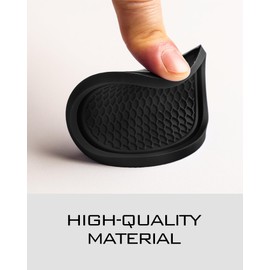 Coaster for Car Cup Holder - 4 Pack Silicone Auto Car Drink Coasters Mat Universal Non-Slip Inserts Car Interior Accessories, Black