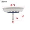 Qrity 73mm Kitchen Sink Strainer Plug, Strainer Waste Plug Stainless