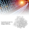100Pcs TF2005A 8P8C RJ45 Connector CAT6 Unshielded Ethernet Crystal Head