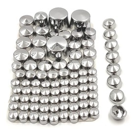 HASkulle Motorcycle ABS Plastic Chrome Bolts Toppers Caps Set Compatible with 2000-2005 2006 Harley Davidson Softail Twin Cam Engine Valve Cover Bolts, Silver