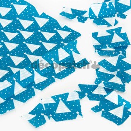Décopatch - Ref C703O - Star Christmas Trees Blue Printed Paper Pack - Each Sheet 30 x 40cm, Pack of 3 Paper Sheets - Suitable For Décopach Glue & Varnish, Light Blue & Dark Blue