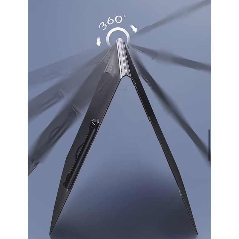 2 Pcs Folding Clipboard,Clipboard Foldable 9x12.5 Waterproof File Folder Clip