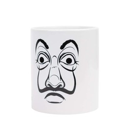 Erik Tasse Haus des Geldes Maske - Tasse Kaffeebecher Tasse Kaffee und Tee Dali Maske - Größe : 9,5 cm x 8 cm - Fassungsvermögen : 350 ml - Offizielle Lizenz