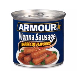 Armour Barbecue Flavored Vienna Sausage, 4.6 oz [24-Cans]