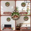 Stable MDF 25x25cm Wood Wall Clock Made from High-Density Materialsheet