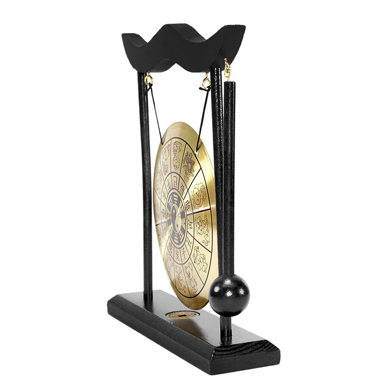 Mini Desktop Gong Table Wind Chime Percussion Instruments with Mallet