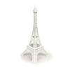 Allgala 6" Eiffel Tower Statue Decor Alloy Metal, White
