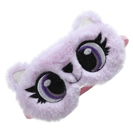 Gatuida Plush Cartoon Big Eye Design Sleeping Eye Mask for Travel Naps and Restful Sleep Lightweight Plush Material for Men and Women