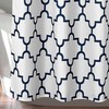 Lush Decor Navy Bellagio Fabric Shower Curtain, Bathroom Accessories, (72"