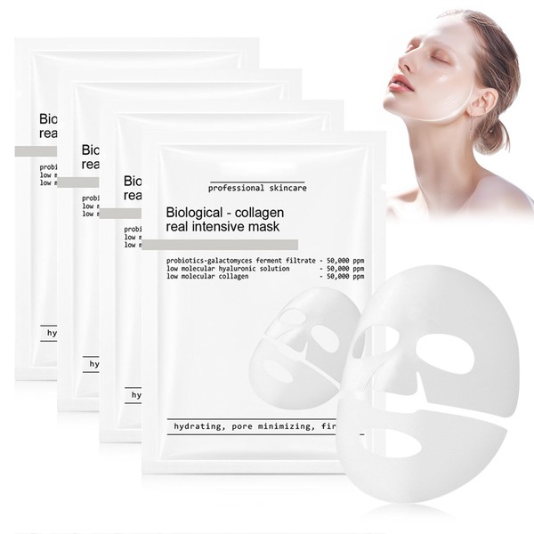 Vizela 4Pcs Skaind Collagen Glow Mask Overnight, Deep Face Mask,