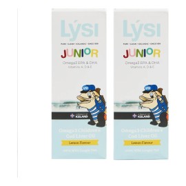Pack 2 Lysi Omega 3 Aceite De Hígado De Bacalao Para Niño