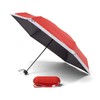 Copenhagen.design Pantone Umbrella Travel foldable in Box with keychainstrap, Red