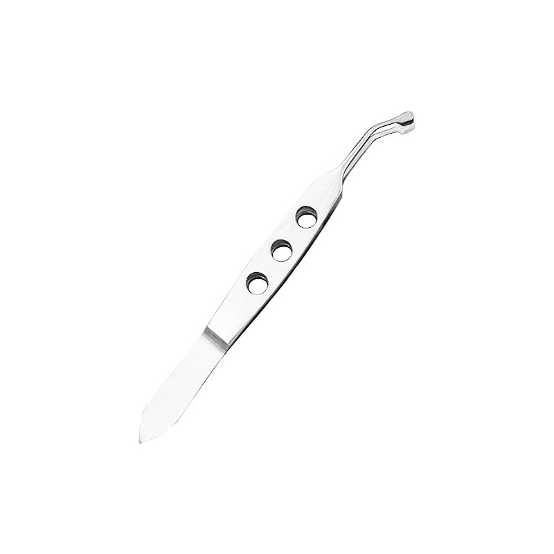 WOONEKY Eyelid Tweezers Compressor Gland Forceps for Women Stainless Steel