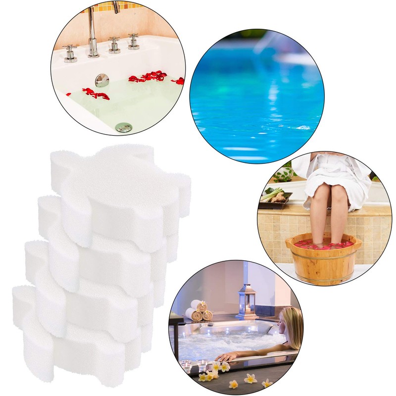 Chuangdi 24 Pieces Hot Tub Sponge, Turtle Oil Scum Absorbing