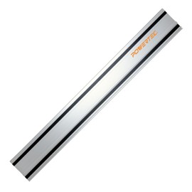 POWERTEC Track Saw Guide Rail for Milwaukee Track Saws | 55” Guide | For Perfect Repeatable Rip Cuts | Extruded Aluminum | For Optimized Bevel & Straight Cuts, 71870