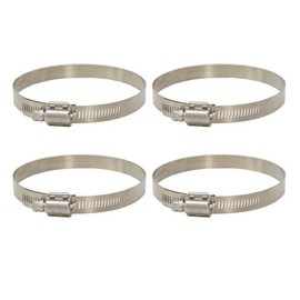 Breeze Boat Hose Loop Clamp 72 | 4 1/8 to 5 Inch Stainless (Set of 4)