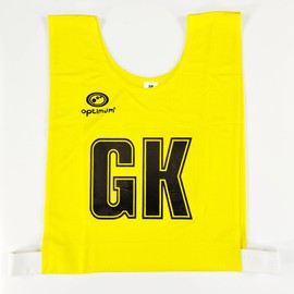 OPTIMUM Mesh Netball Training Bibs -Perfect for Netball, Football, Rugby - Seniour Size. Pack of 7, Yellow