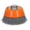 Truper CO-512, Carda para esmeriladora angular, de copa, alambre ondulado