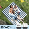 HX&OD Extra Large Picnic Outdoor Blanket, 80”x60” Waterproof Picnic Mat