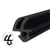 DQ-PP Window Seal, Black, 10 Metres, S-1388 Rehau, PVC Window,