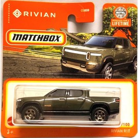 Kauf und Spar Matchbox 2024 Rivian R1T Metalflake Olive Green 17/100 Truck Toy Vehicle for Adult Collectors, Adults