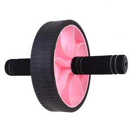 iplusmile 1PC Ab Roller Fitness Training Equipment Abdominal Exercise Wheel for Home Workouts Lightweight Durable Ab Wheel for Muscle Building Pink