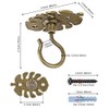 Dolibest Wall Mount Ceiling Hooks,Plant Hooks for Ceiling Metal Plant