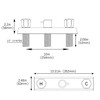 G-Sunny Metal Mobile Home/RV Shower Faucet,Two Handle Metal Shower Faucet