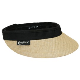 EquiVisor Original 3” Shorty Sun Visor | Helmet Sun Visor with Gripper | One Size Fits All | Mens and Womens Visor Hat (Jute)