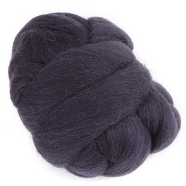 55g Needle Felting Wool Roving Needle Felting Kit with Felt Wool 8 Colors for DIY Craft Animal Home Decoration(47-Black)