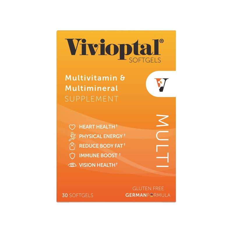 Vivioptal Multi 30 Softgels, Multivitamin & Multimineral, Gluten Free, German