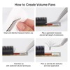 LASHVIEW 1S Fast Fan Silk Individual Eyelash Extensions 0.07mm Thickness